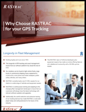 Why Choose RASTRAC for your GPS tracking