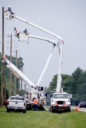 Utility companies have to frequently service their infrastructure to keep it running smoothly.