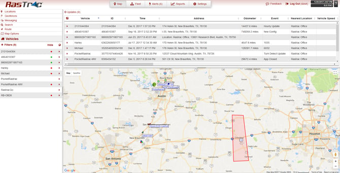 The Rastrac fleet management software is intuitive and easy to use.